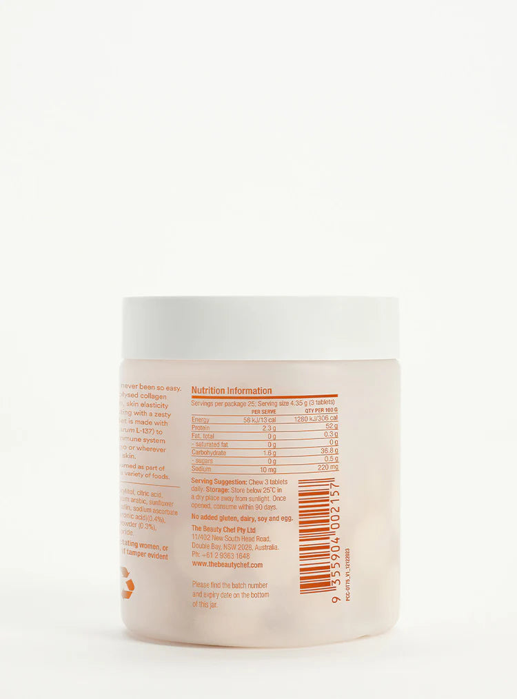 Beauty Chef Plumpers™ Collagen Chewables — Orange & Turmeric