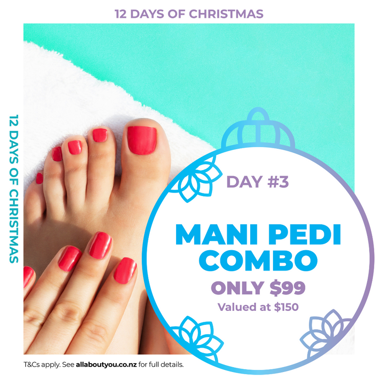 3rd Day of Christmas | Manicure & Pedicure Combo