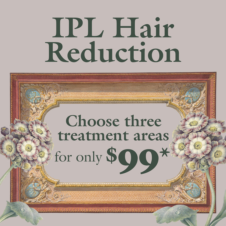 IPL Hair Reduction – 3 treatment areas for only $99