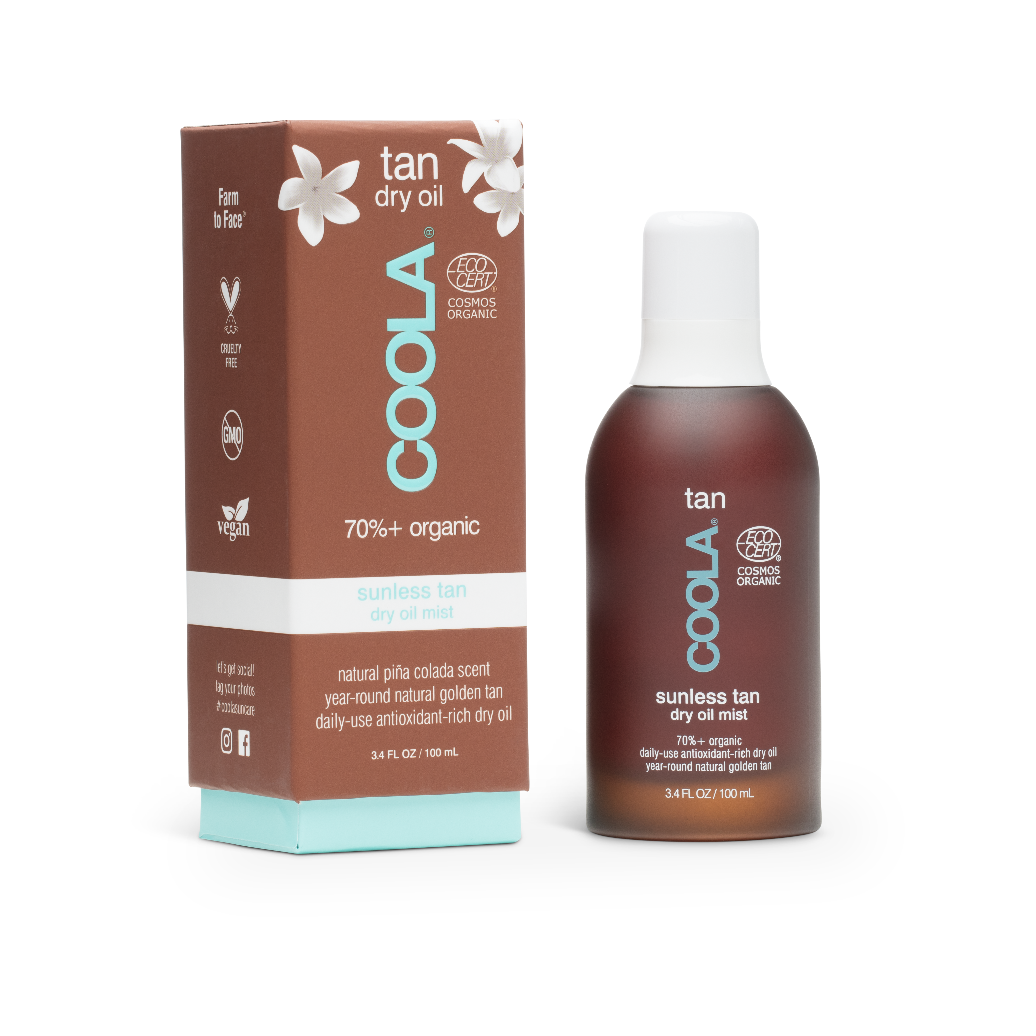 Coola Organic Sunless Tan Dry Oil Body Mist